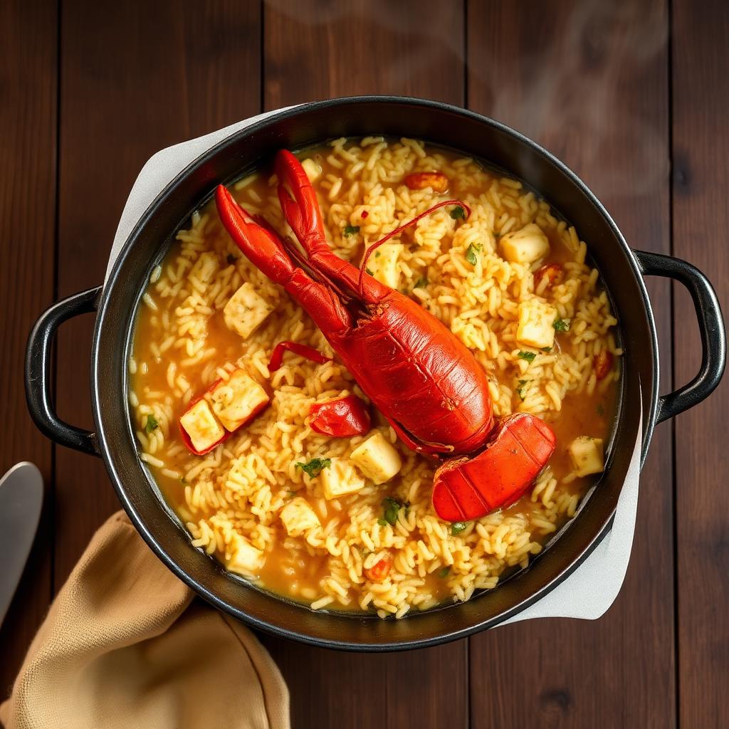 Arroz caldoso con bogavante
